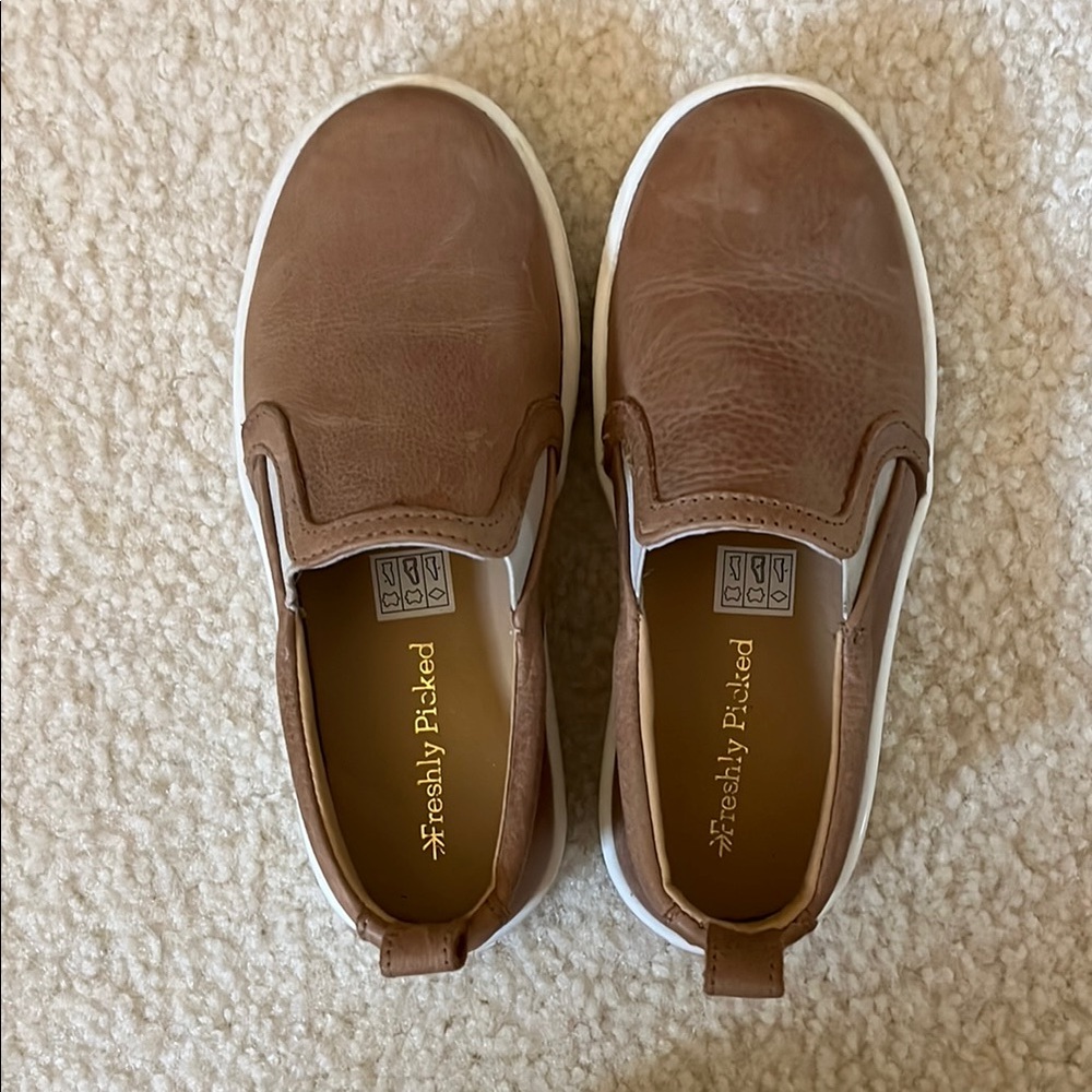 Freshly Picked Brown Slip On Sneakers